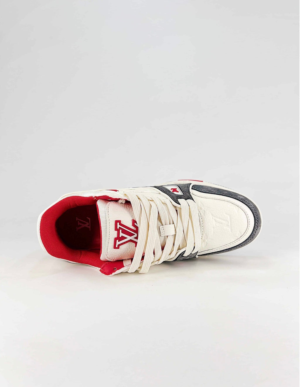 Louis Vuitton LV Trainer (White, Grey/Red “26” Edition)
