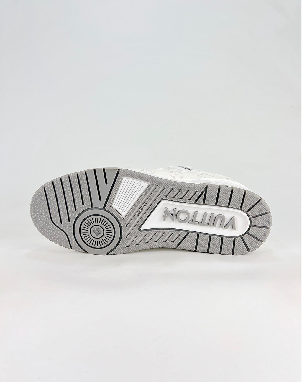 Louis Vuitton LV Trainer (White Monogram Canvas/Calf Leather)