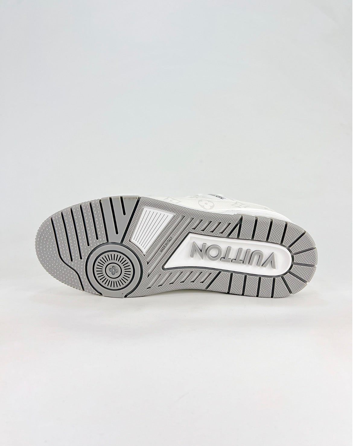 Louis Vuitton LV Trainer (White Monogram Canvas/Calf Leather)