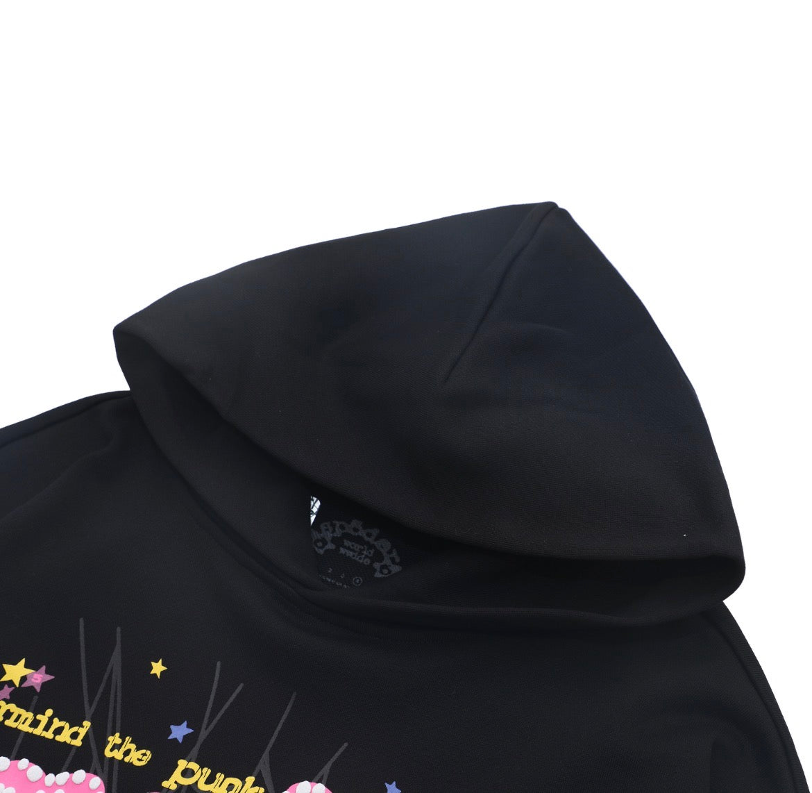 Sp5der Pink V2 Hoodie (Black)