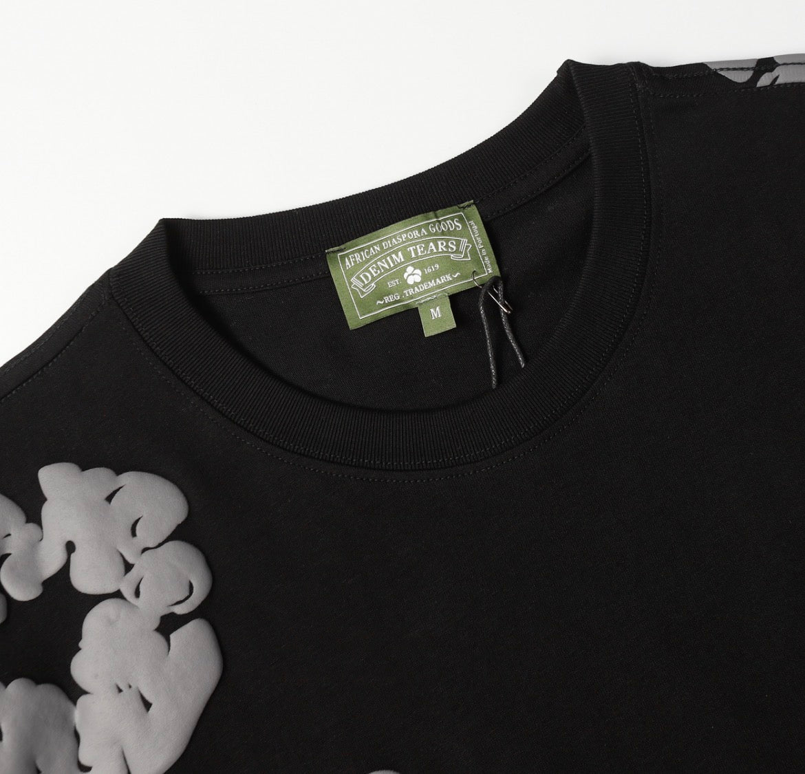 Denim Tears Cotton Wreath T-Shirt (Light Black)
