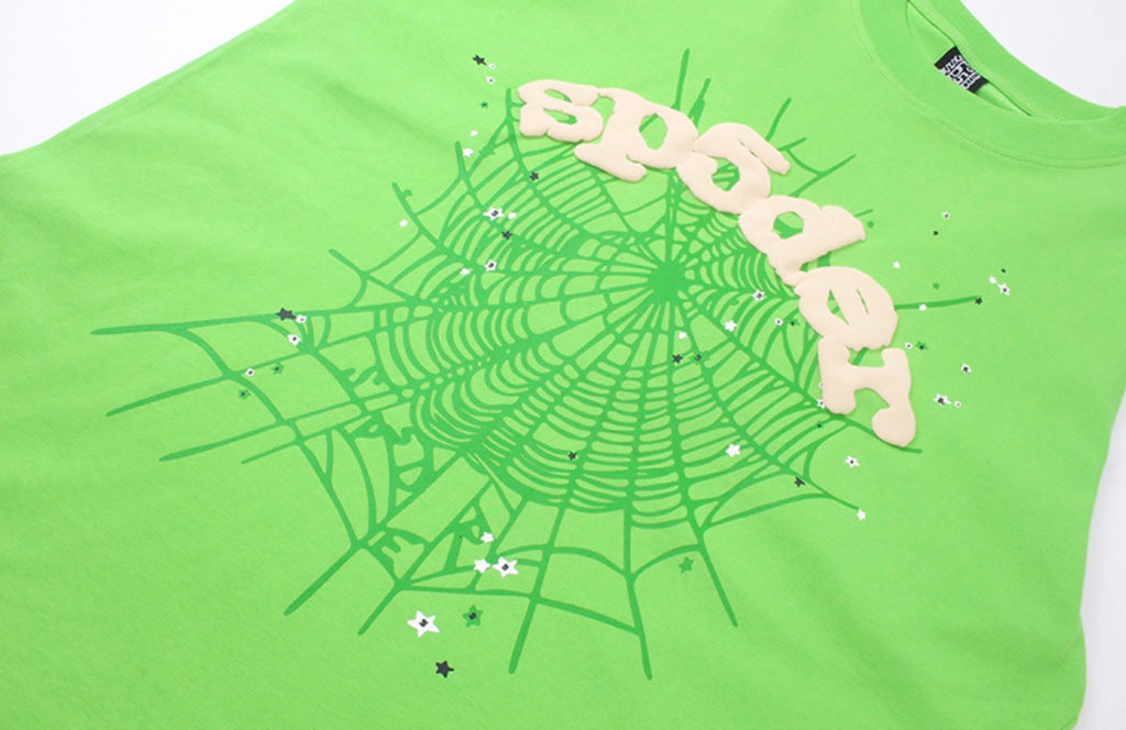 Sp5der OG Web Graphic T-Shirt (Green)