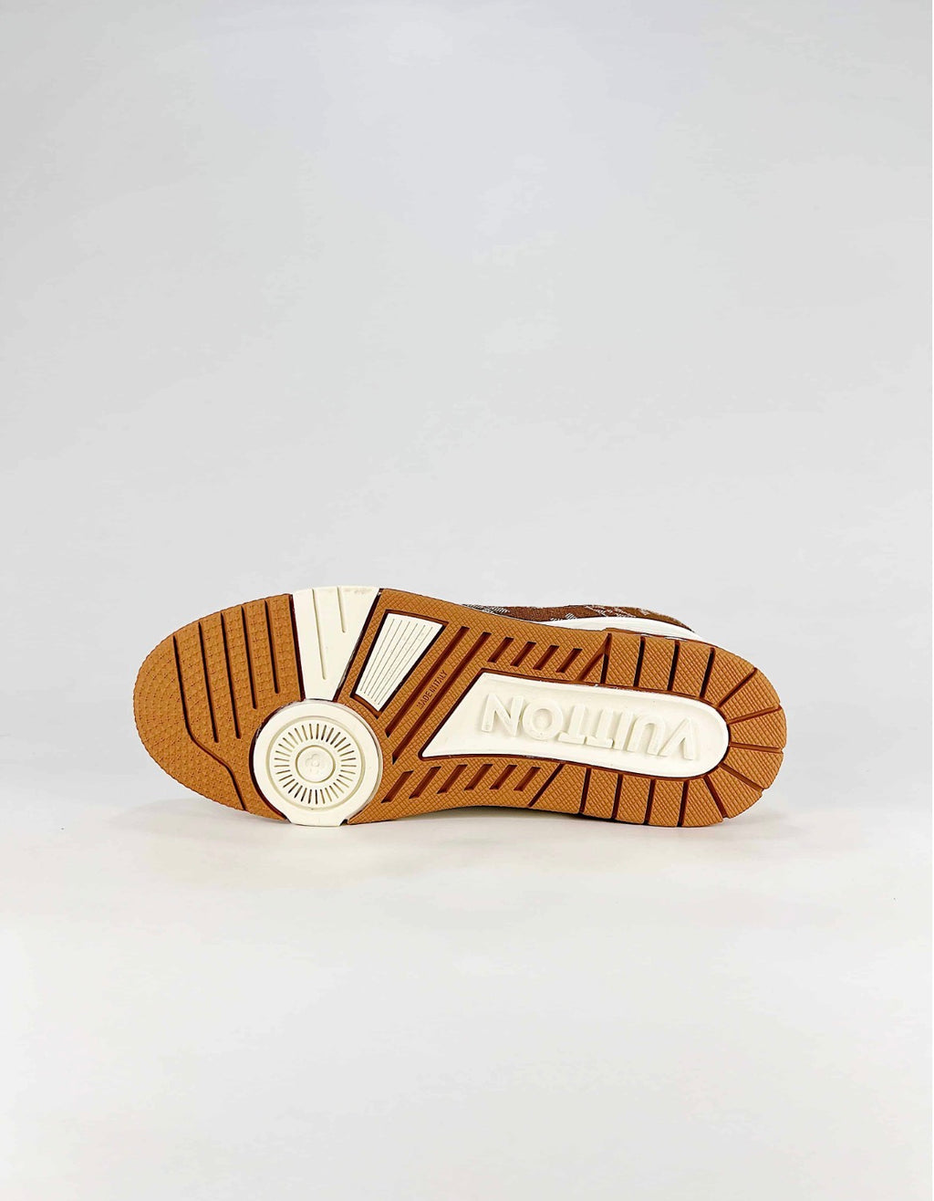 Louis Vuitton LV Trainer (Brown Monogram Denim/White Leather)