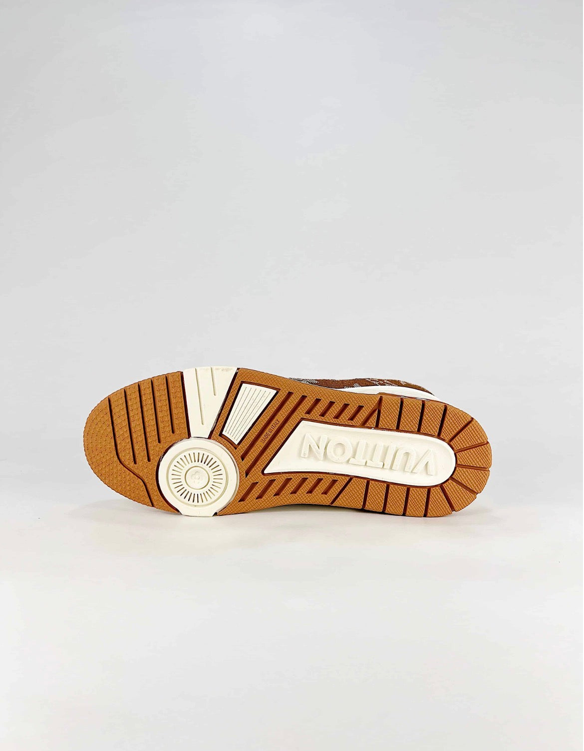 Louis Vuitton LV Trainer (Brown Monogram Denim/White Leather)