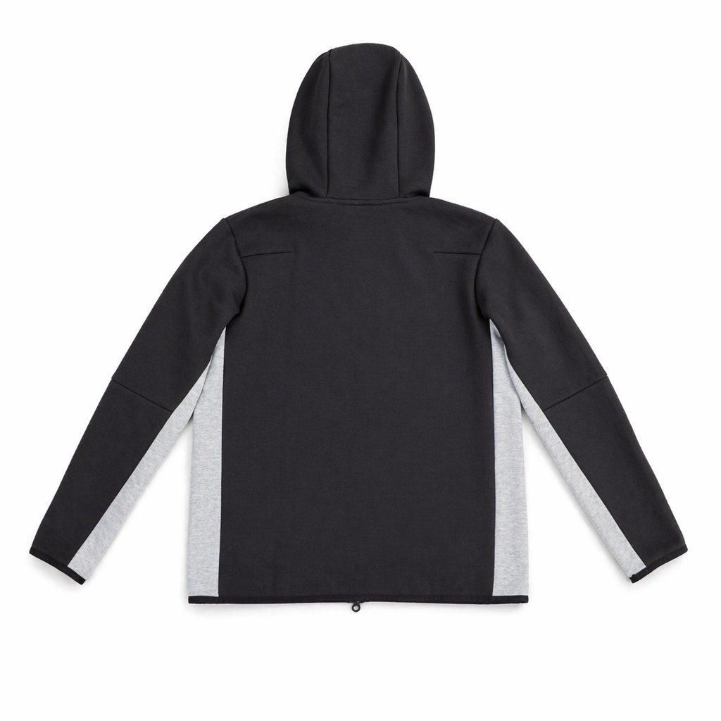 Nike Sportswear Tech Fleece Full-Zip Hoodie and Joggers Set (Grey/Black)