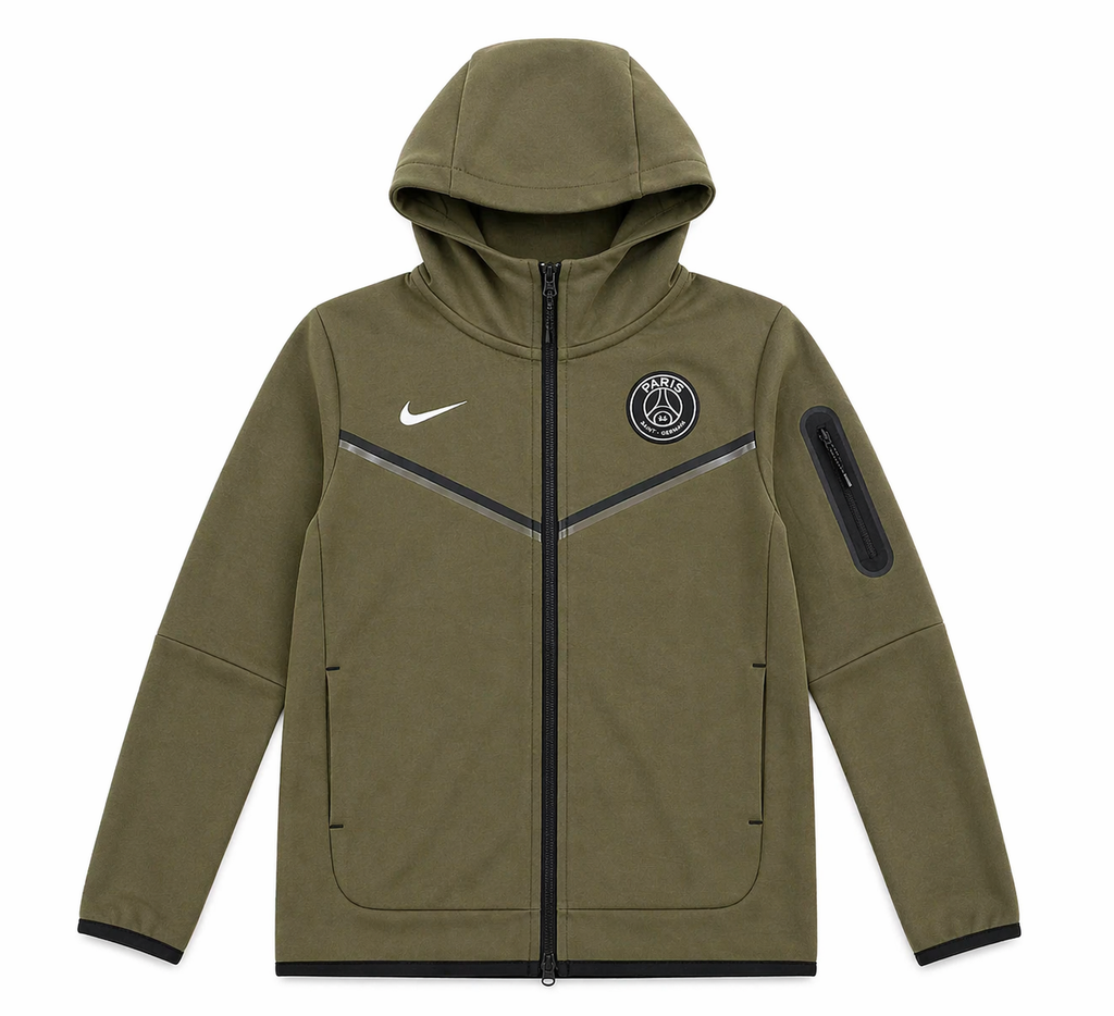 Nike PSG Tech Fleece Tracksuit (Olive Green)