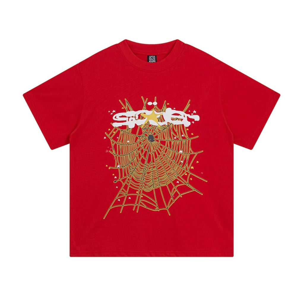 Sp5der OG Web Graphic T-Shirt (Red)
