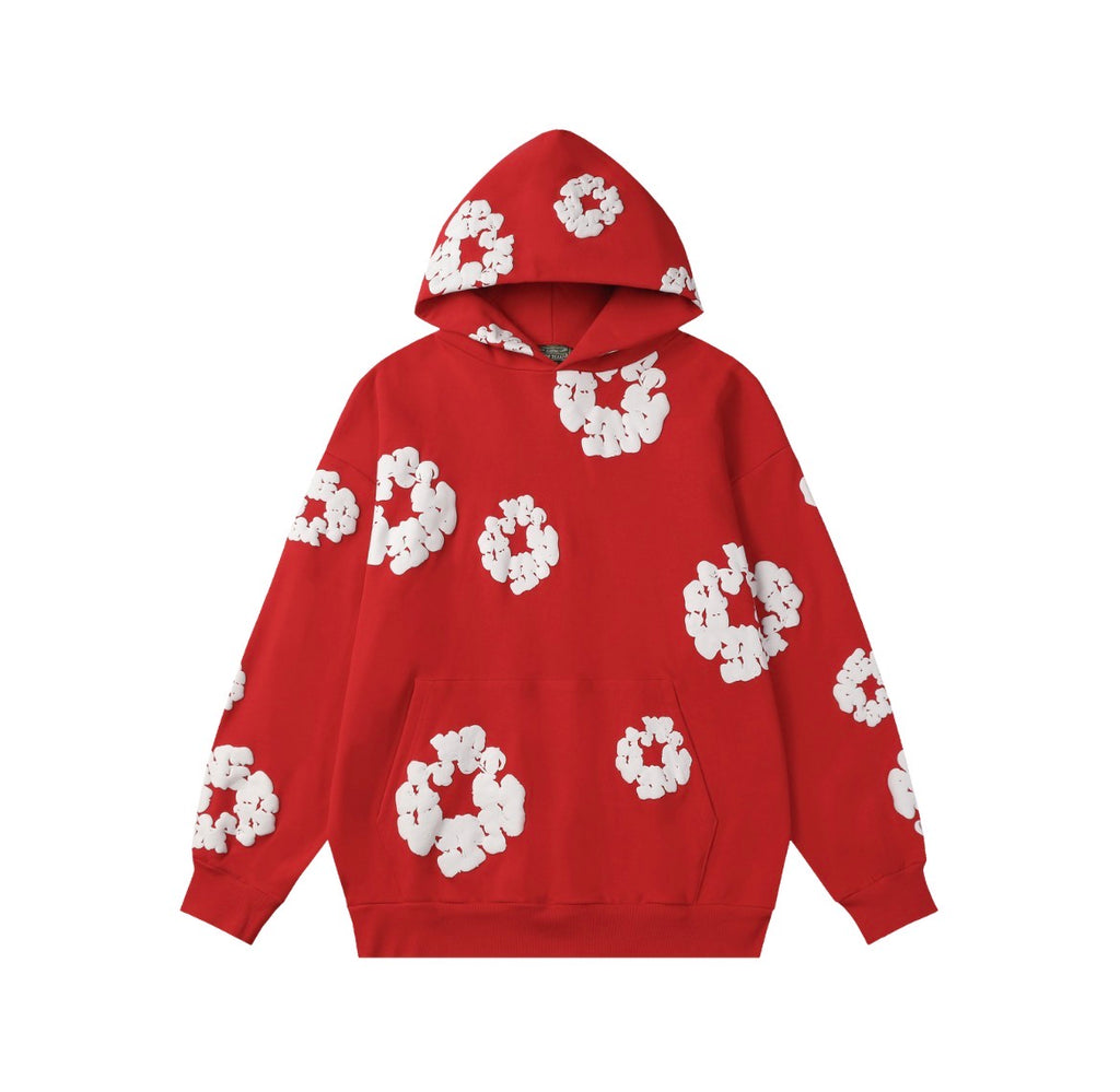 Denim Tears Cotton Wreath Hoodie (Red)
