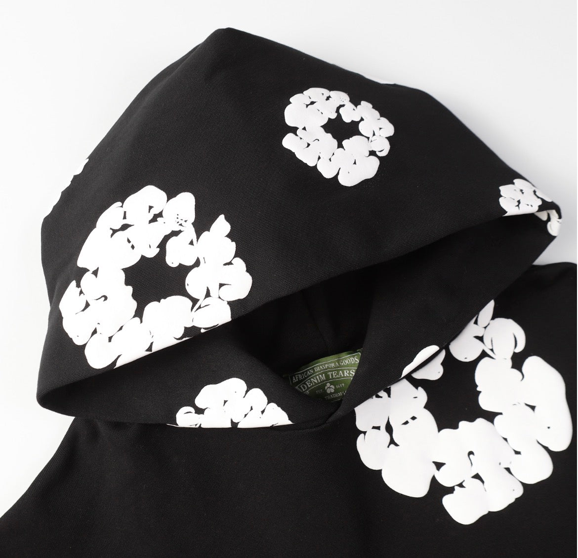 Denim Tears Cotton Wreath Hoodie (Black)