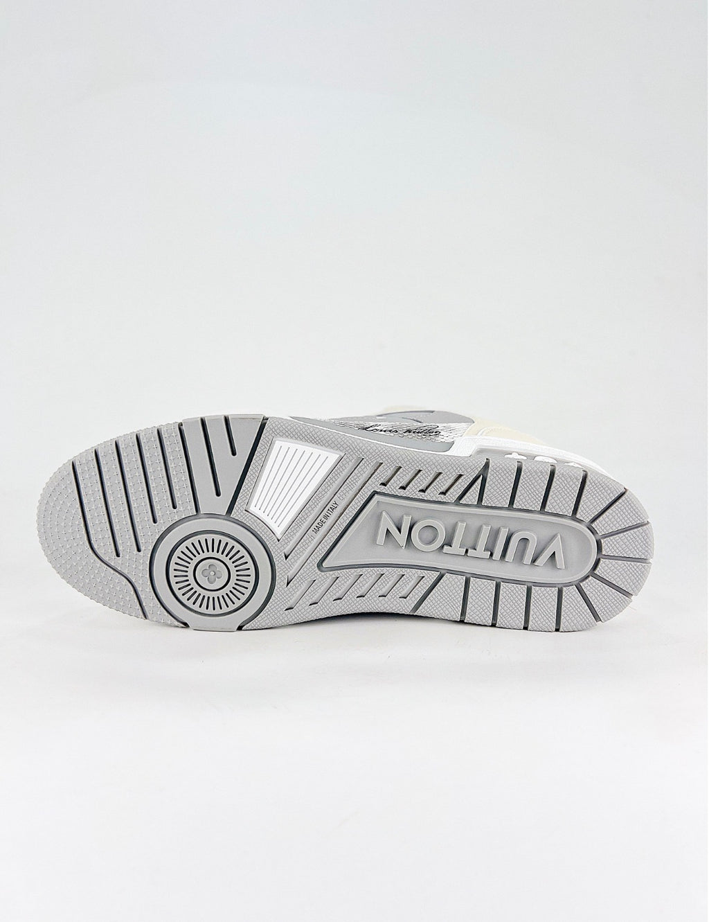 Louis Vuitton LV Trainer (Grey Monogram Denim/Velcro Strap)