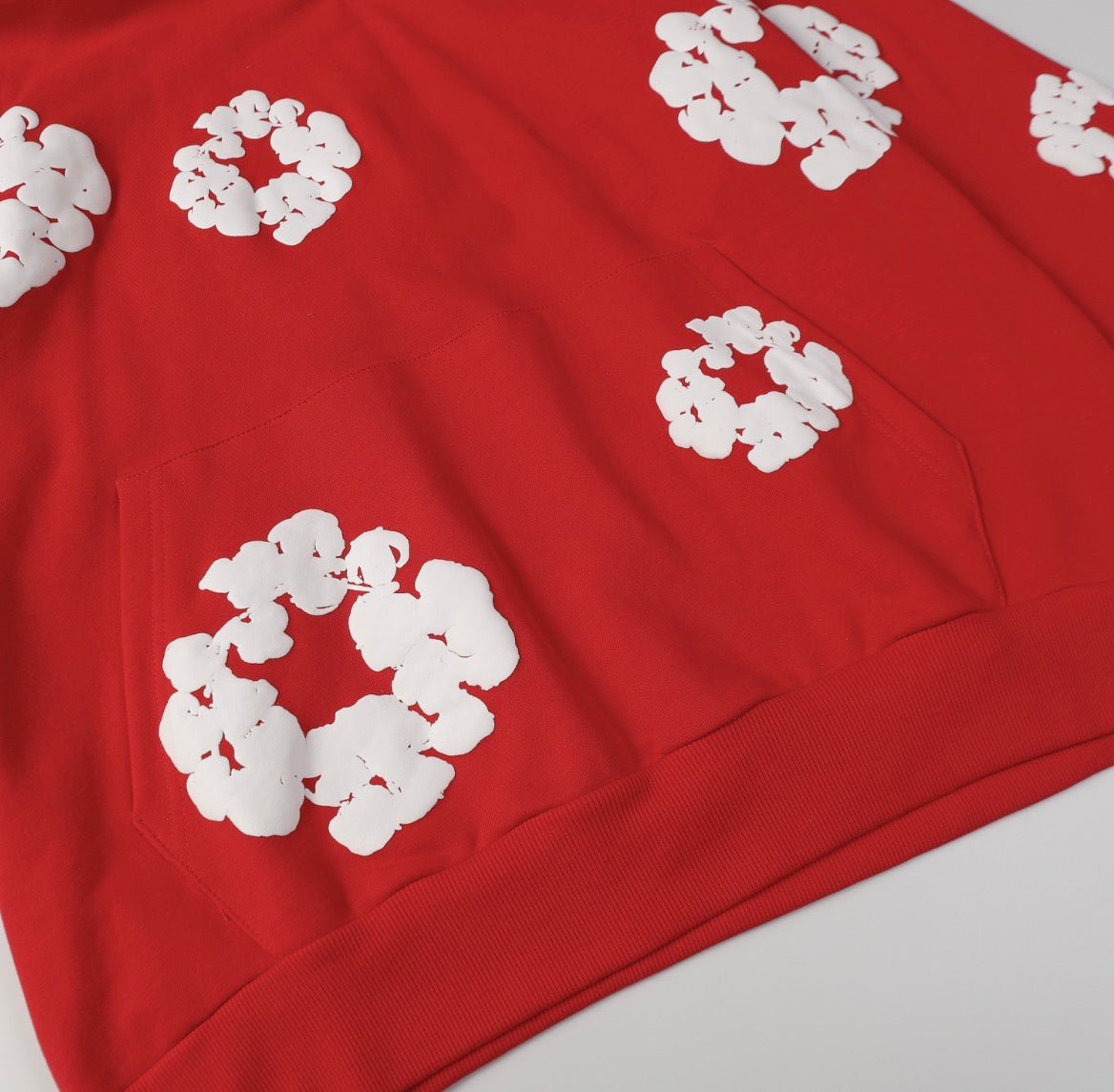 Denim Tears Cotton Wreath Hoodie (Red)