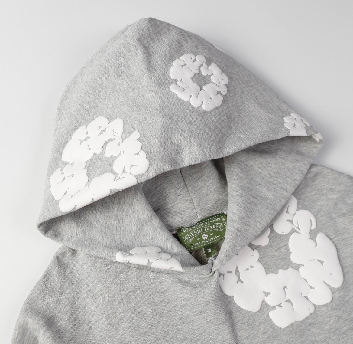 Denim Tears Cotton Wreath Hoodie (Gray)￼