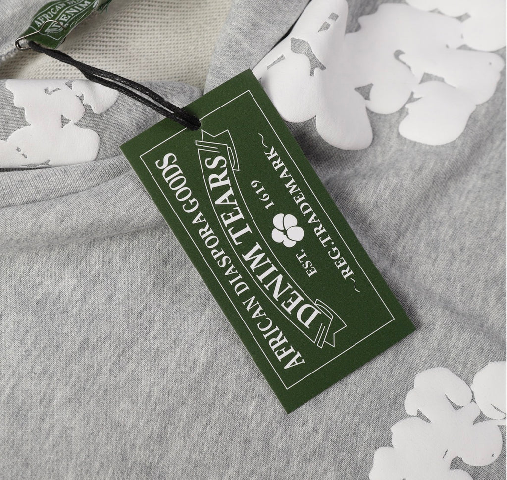 Denim Tears Cotton Wreath Hoodie (Gray)￼