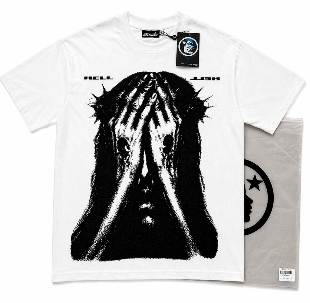 Hellstar Jesus Eyes T-Shirt (White)