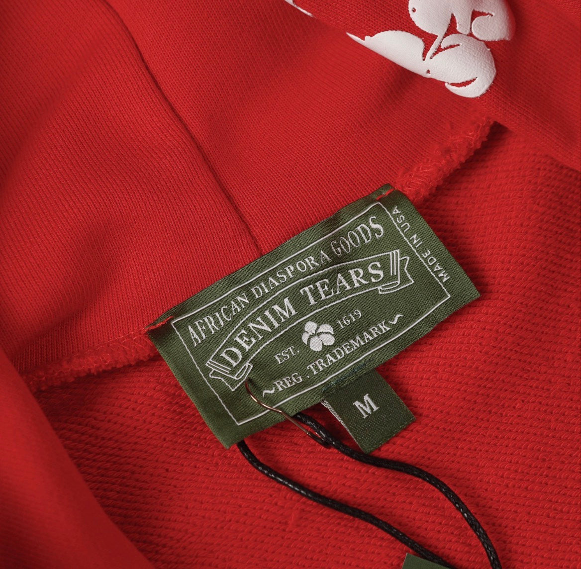 Denim Tears Cotton Wreath Hoodie (Red)