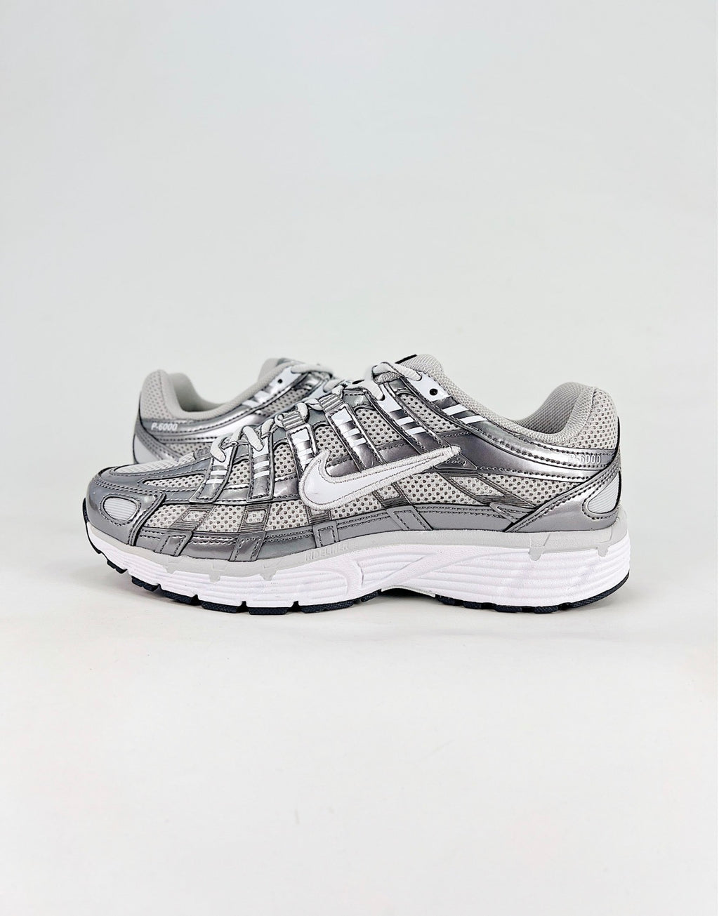 Nike P-6000 (Metallic Silver / White)
