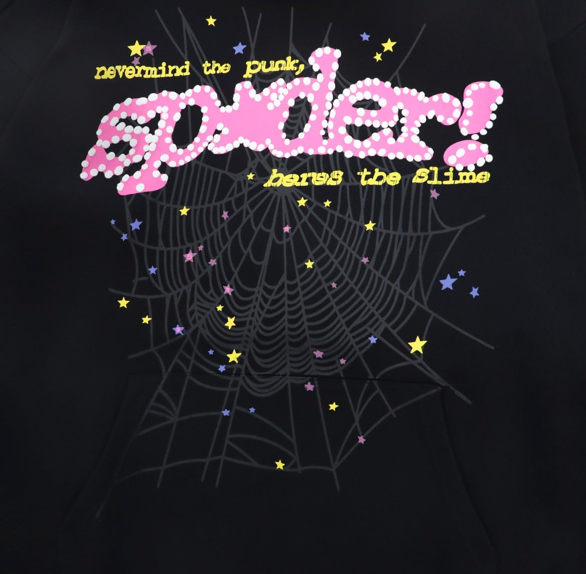 Sp5der Pink V2 Hoodie (Black)
