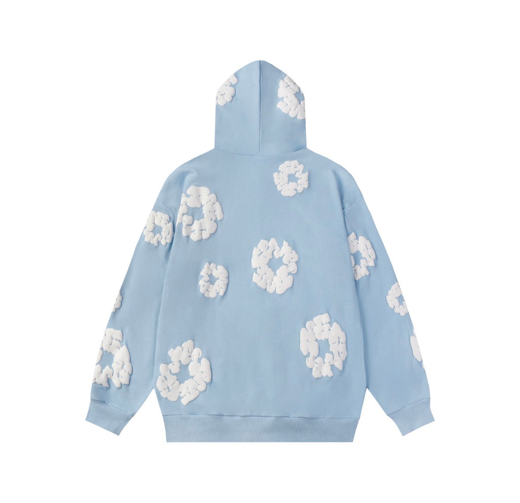 Denim Tears Cotton Wreath Hoodie (Light Blue)