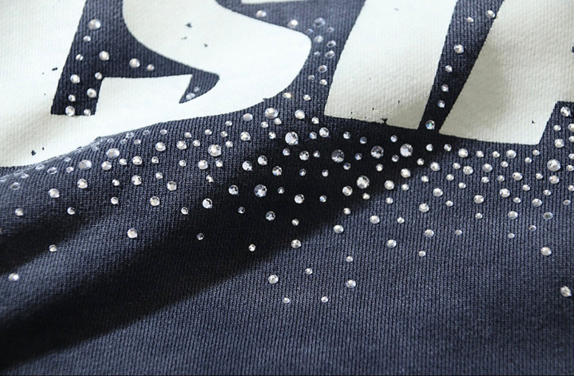 Hellstar Uniform Glitter Hoodie (Black)