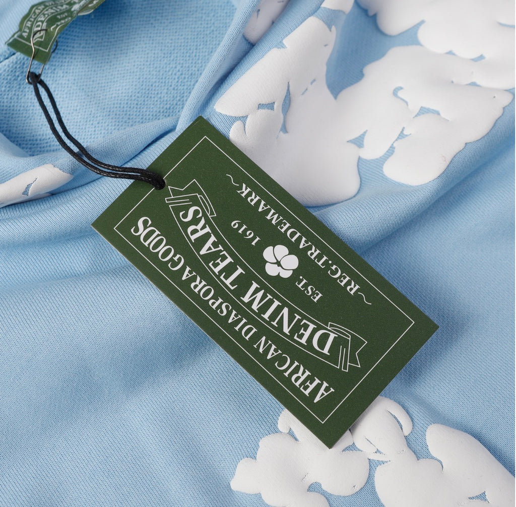 Denim Tears Cotton Wreath Hoodie (Light Blue)