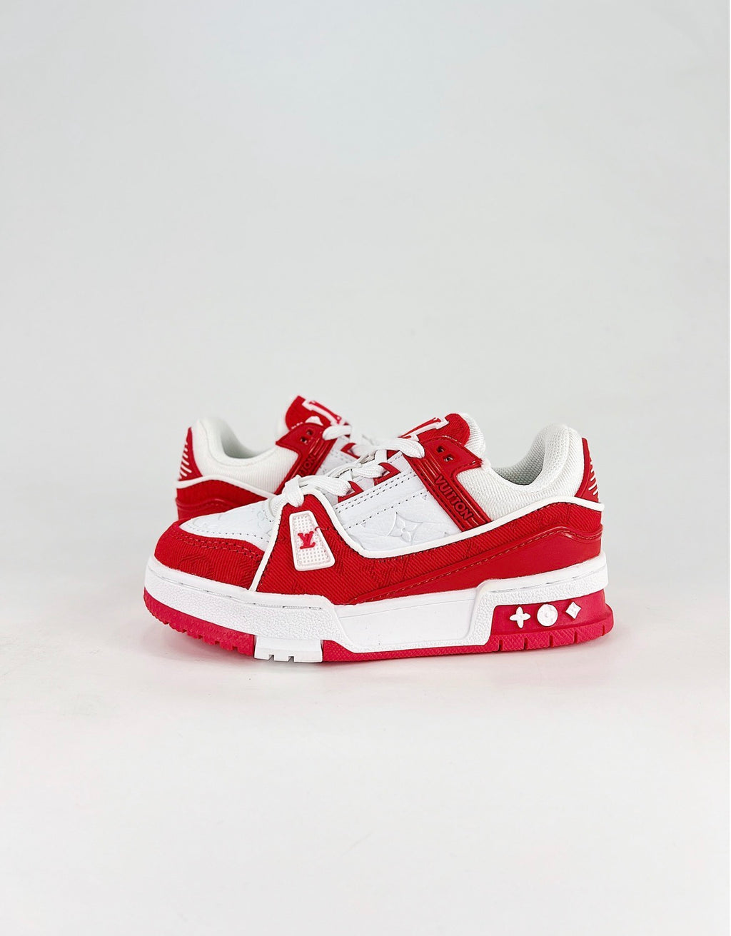 Louis Vuitton LV Trainer (White/Red Leather)