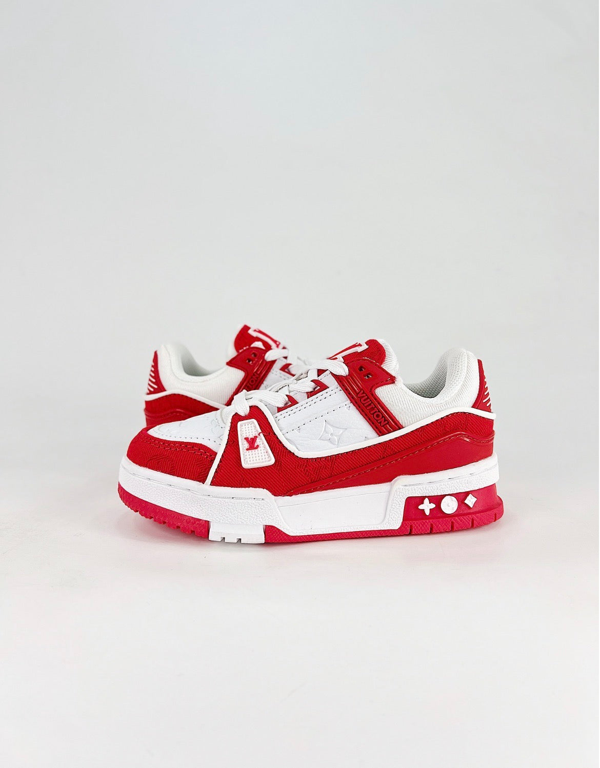 Louis Vuitton LV Trainer (White/Red Leather)