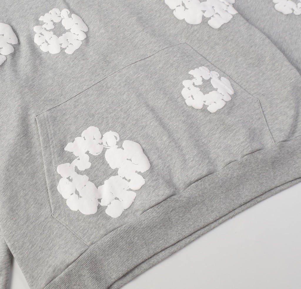 Denim Tears Cotton Wreath Hoodie (Gray)￼