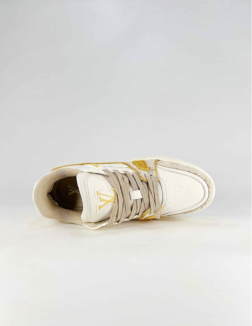 Louis Vuitton LV Trainer (Beige Monogram Denim)