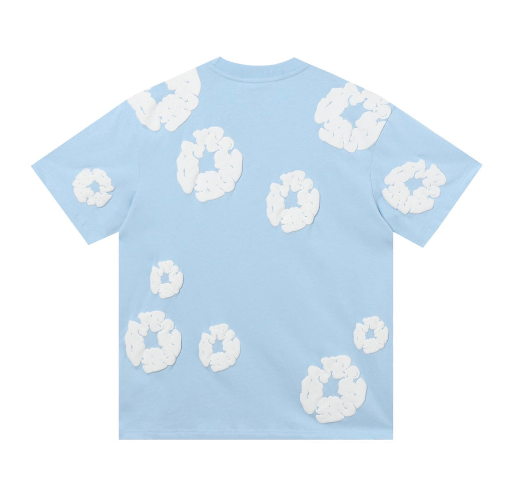 Denim Tears Cotton Wreath T-Shirt (Light Blue)