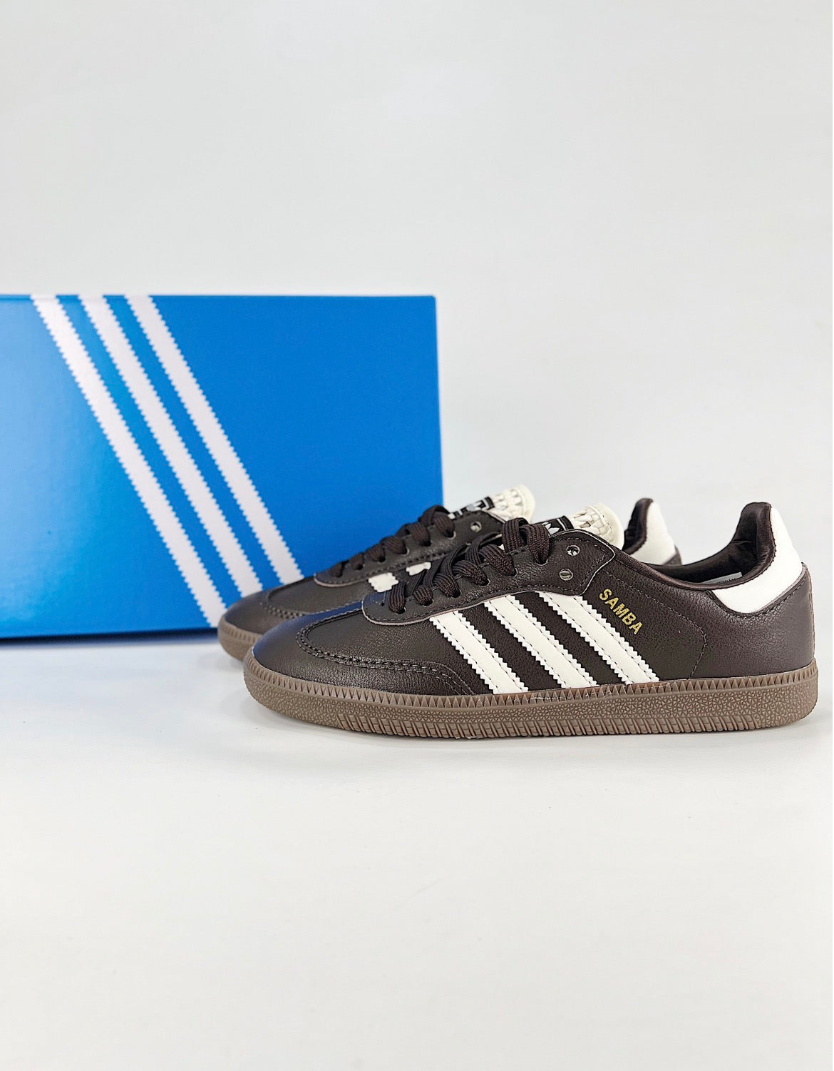 the Adidas Samba OG "Aurora Coffee" (Dark Brown)