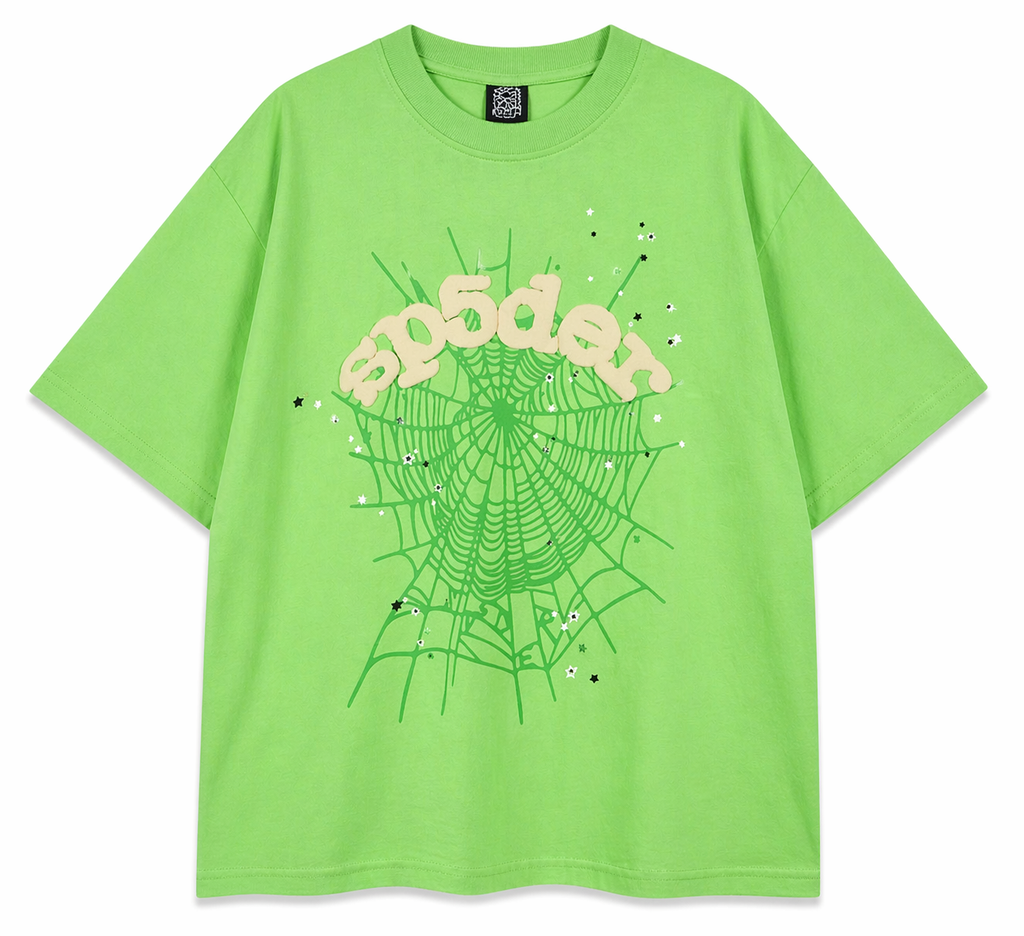 Sp5der OG Web Graphic T-Shirt (Green)