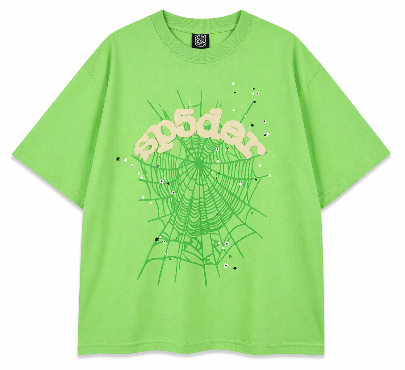 Sp5der OG Web Graphic T-Shirt (Green)
